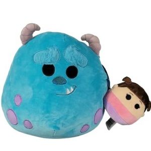 Squishmallows Kellytoys Plush 10 Inch Sulley with 5" Boo Disney Monster Inc